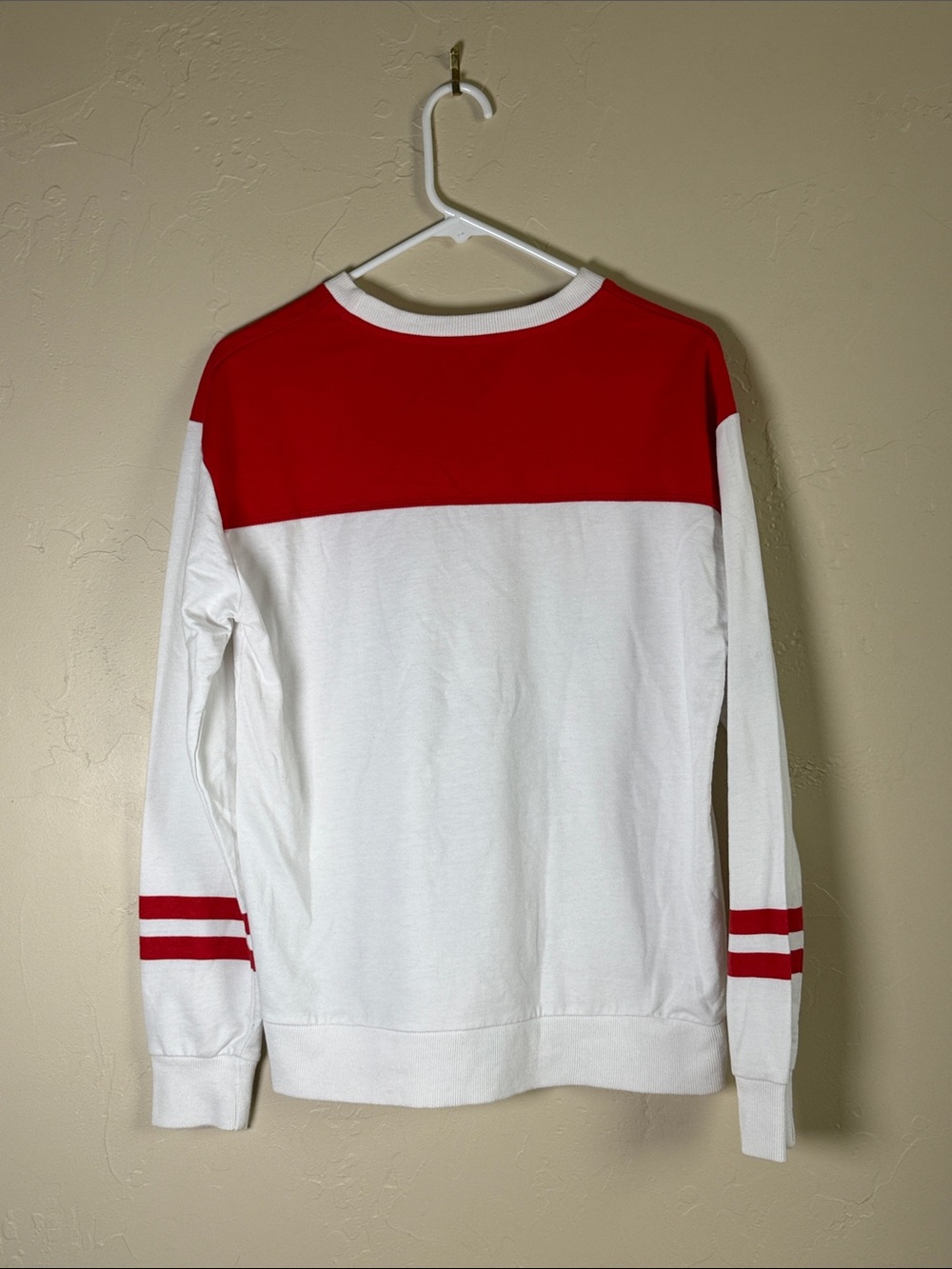 Marvel White and Red Crewneck Sweatshirt with Avengers Graphic - Picture 2 of 6